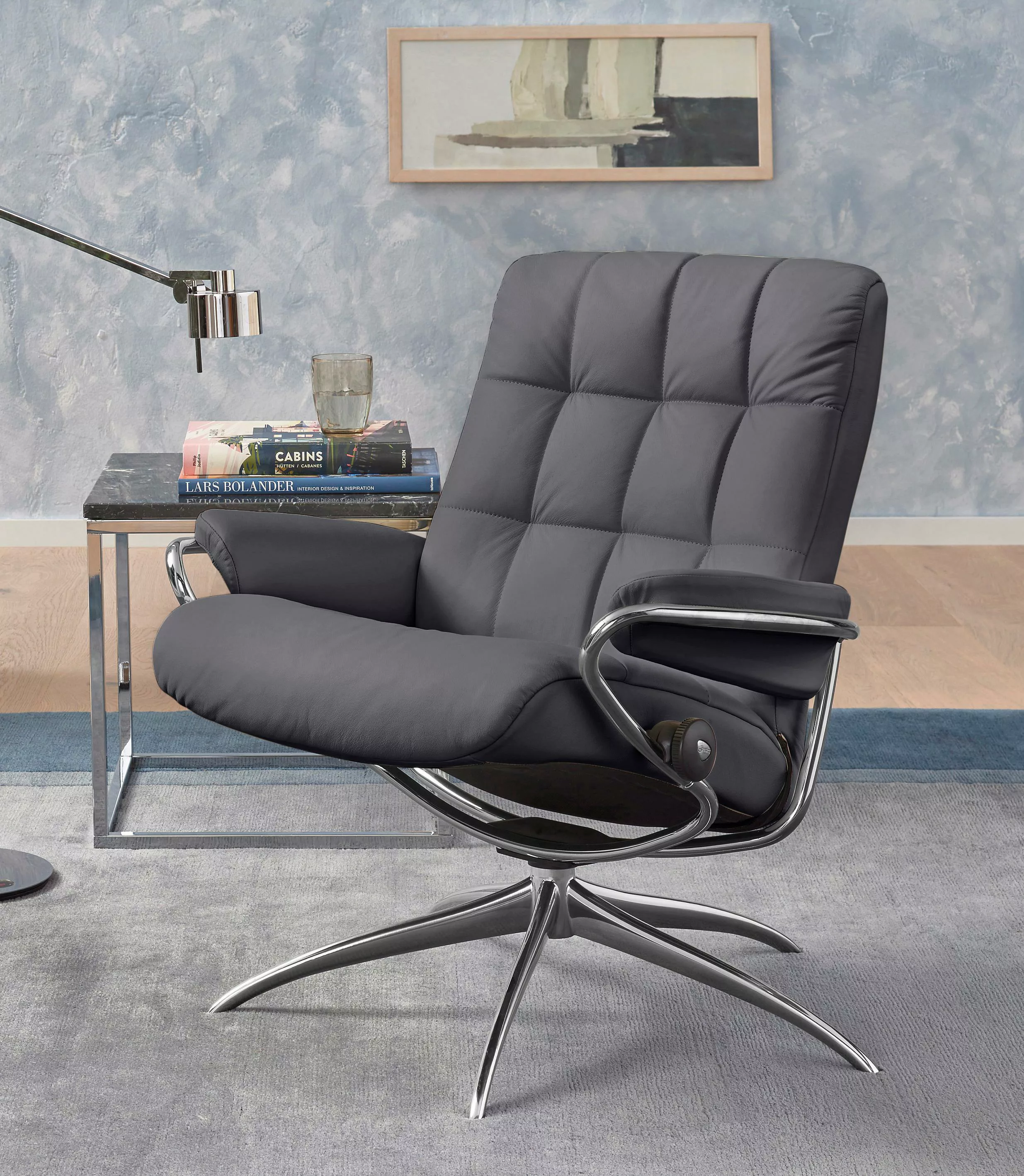 Stressless Relaxsessel "London", Low Back, mit Star Base, Gestell Chrom günstig online kaufen