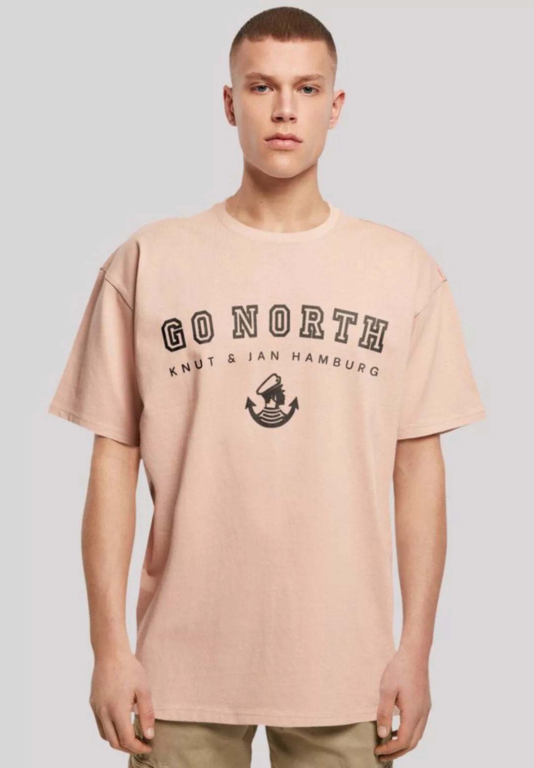 F4NT4STIC T-Shirt "Go North Knut & Jan Hamburg", Print günstig online kaufen