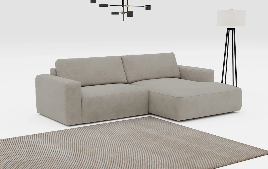 COTTA Ecksofa "Lasso L-Form", mit breiter Recamiere im trendigen Cord oder günstig online kaufen