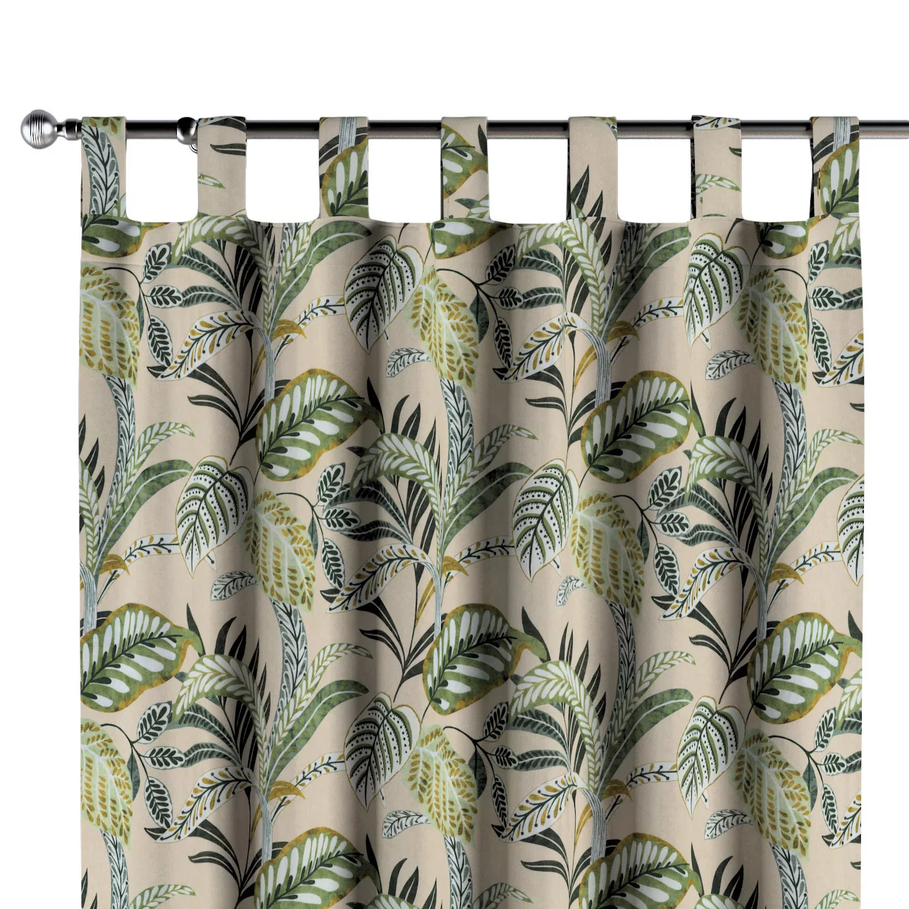 Schlaufenschal, olivgrün, beige, Tropical Island (142-96) günstig online kaufen