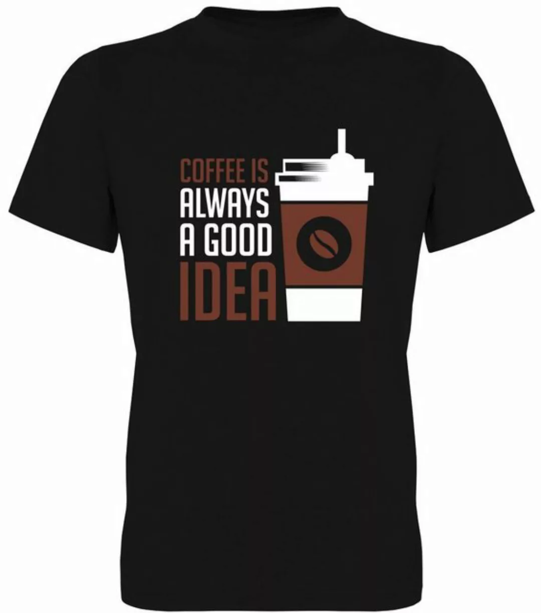 G-graphics T-Shirt Coffee is always a good Idea Herren T-Shirt, mit Frontpr günstig online kaufen