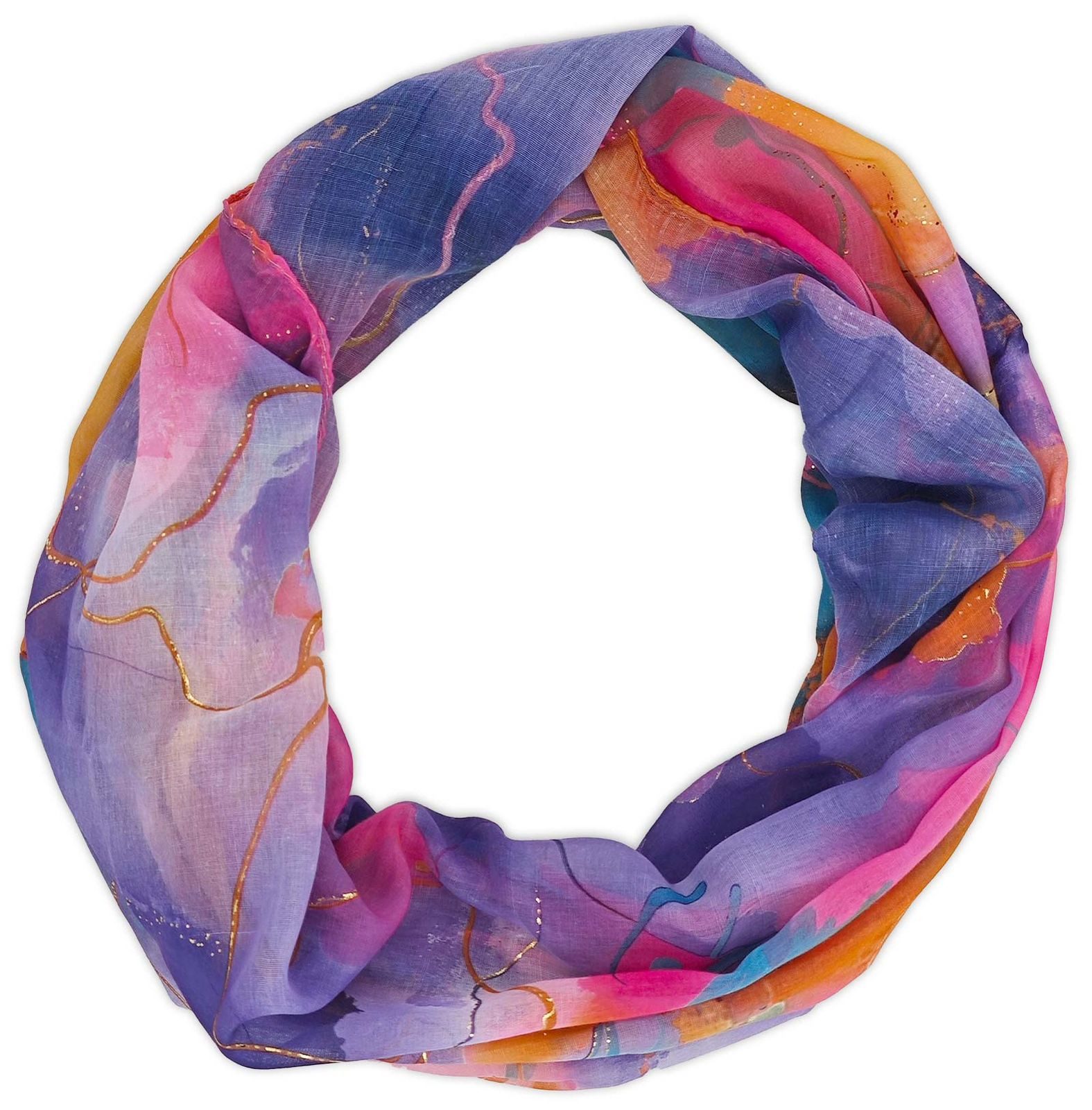 styleBREAKER Loop Loop Aquarell Glow Metallic günstig online kaufen