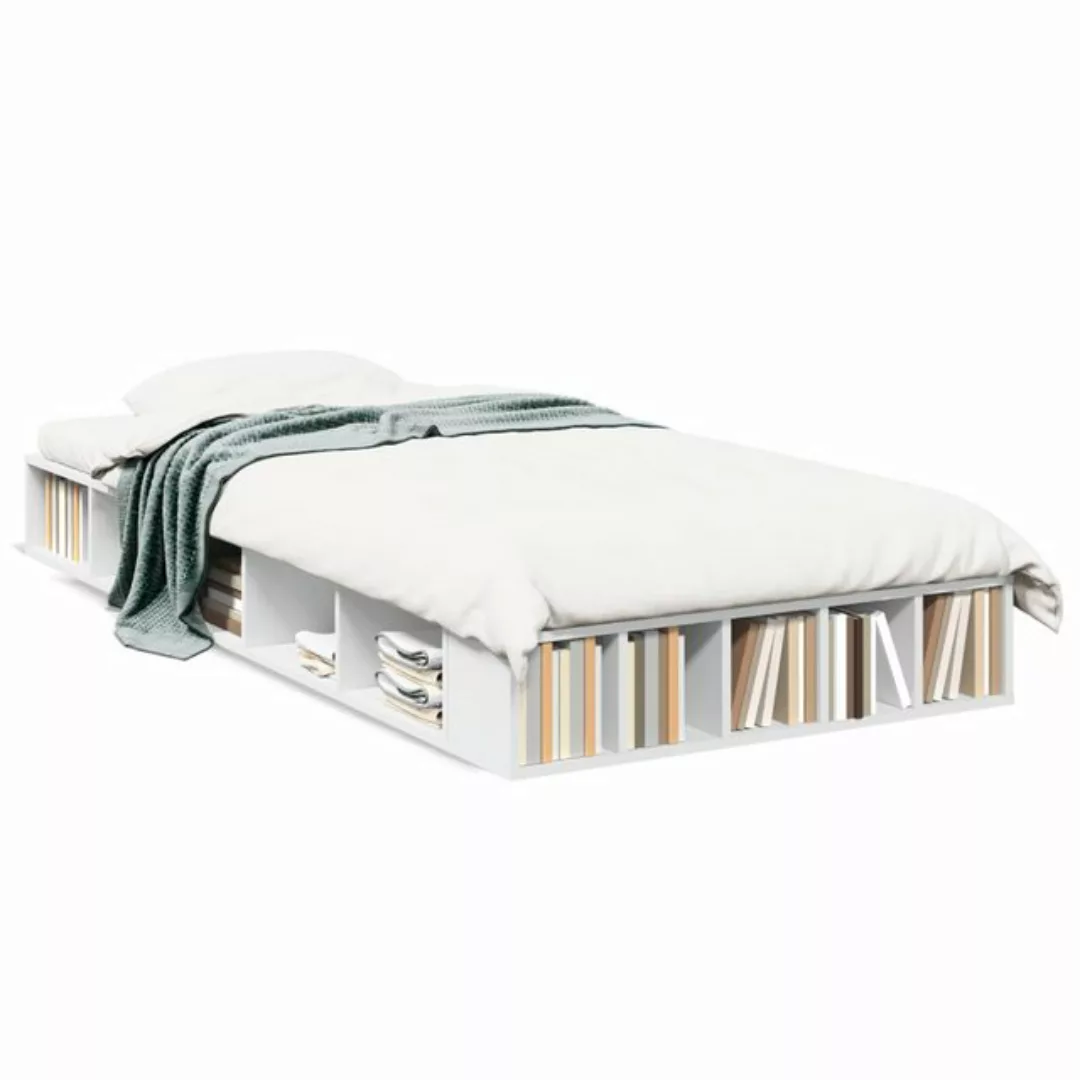 vidaXL Bett Bettgestell Weiß 90x190 cm Holzwerkstoff günstig online kaufen