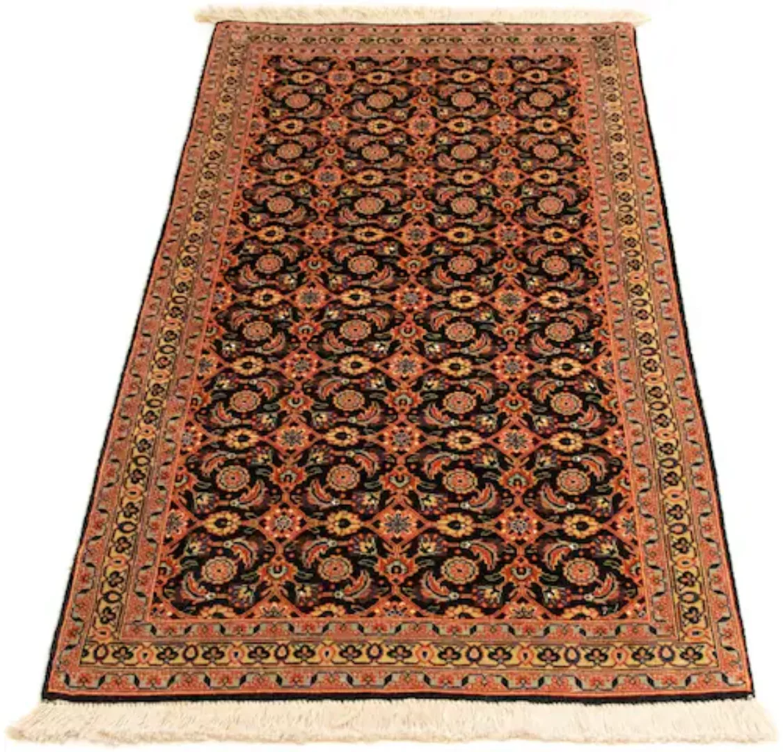 morgenland Teppich »Täbriz 50 Raj Teppich handgeknüpft blau«, rechteckig, h günstig online kaufen