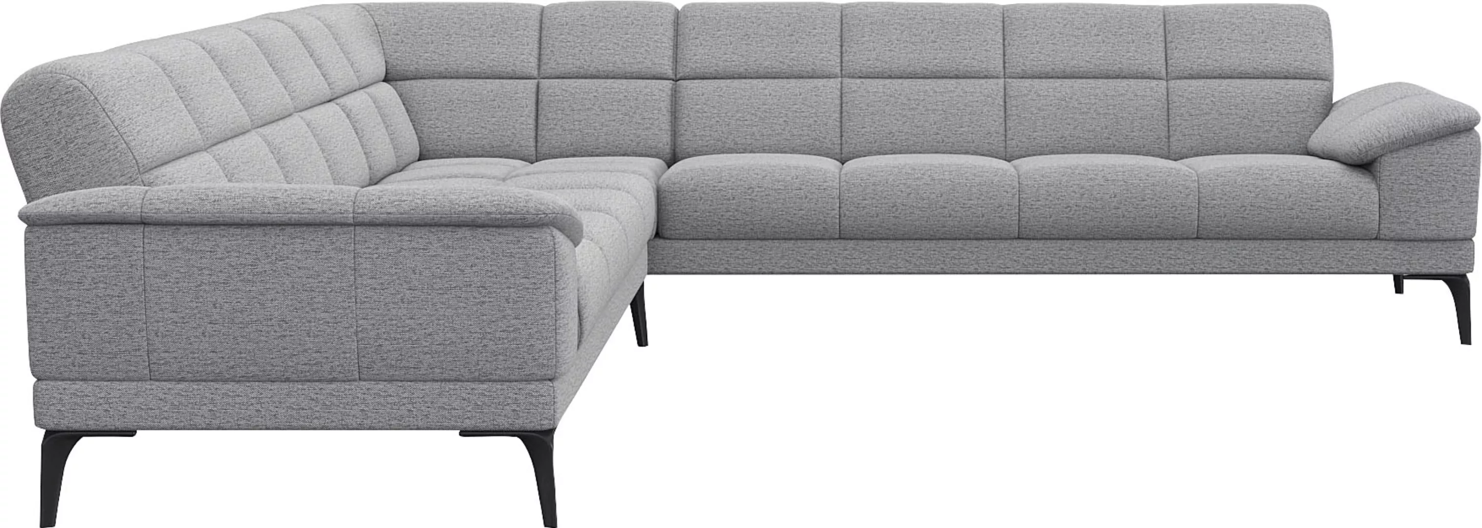 FLEXLUX Ecksofa "Viale L-Form, mit attraktiver und aktueller Rückensteppung günstig online kaufen