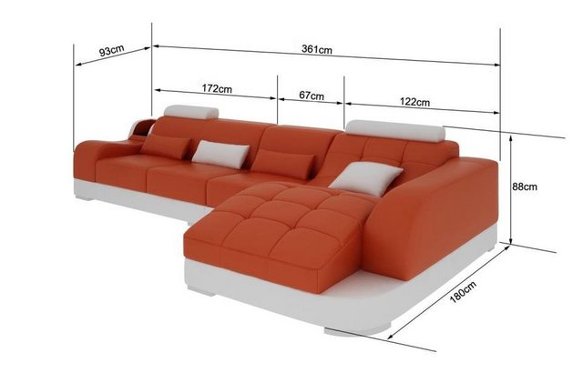 JVmoebel Ecksofa, Made in Europa günstig online kaufen