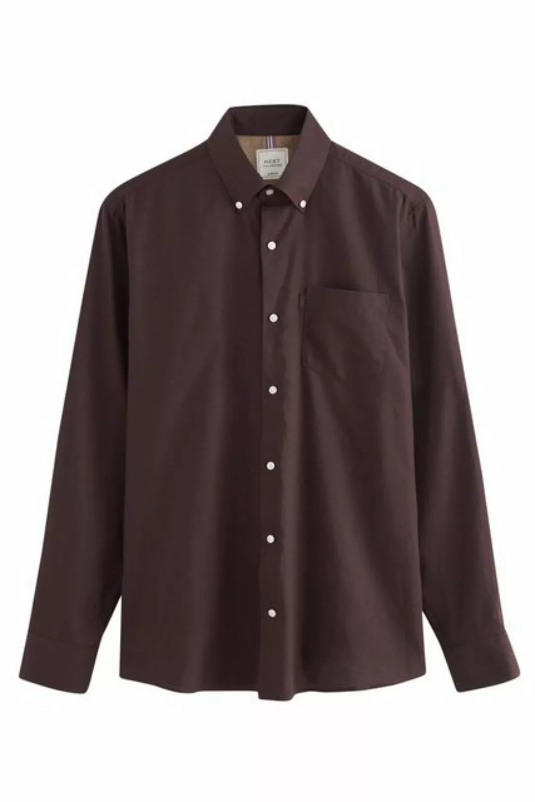 Next Langarmhemd Bügelleichtes Slim Fit Button-down-Oxfordhemd (1-tlg) günstig online kaufen