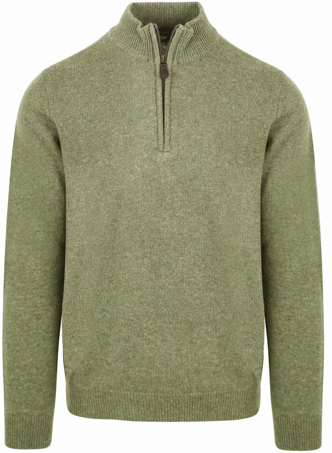 Suitable Half Zip Pullover Lambswool Hellgrün - Größe XL günstig online kaufen