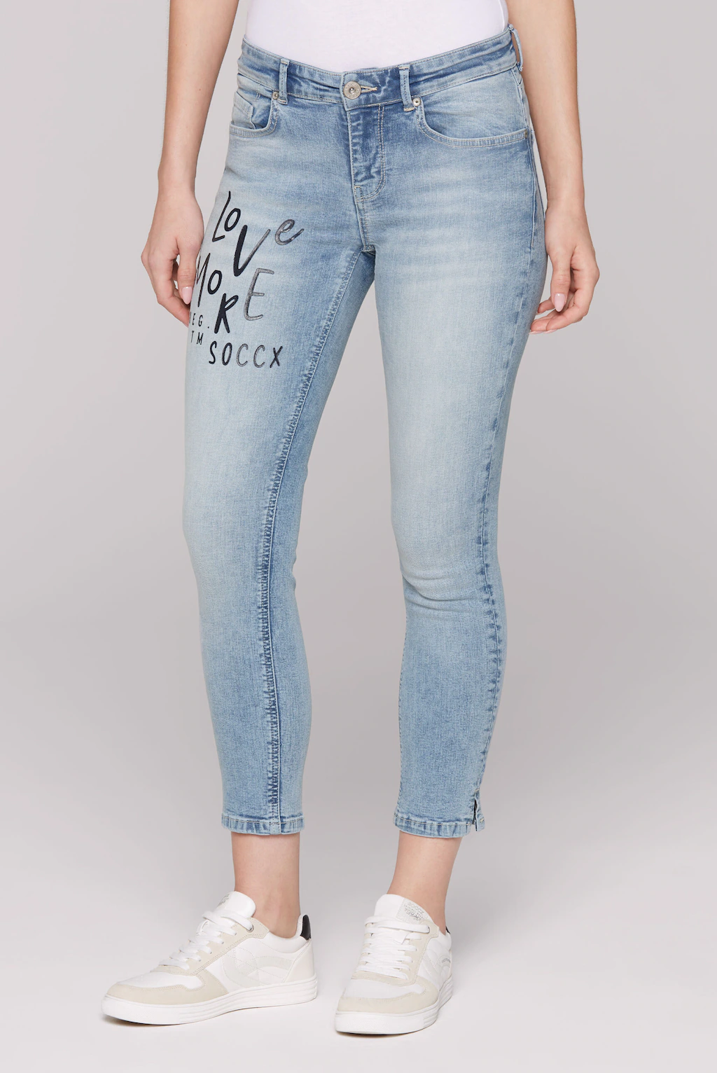 SOCCX Slim-fit-Jeans, mit verkürztem Bein günstig online kaufen