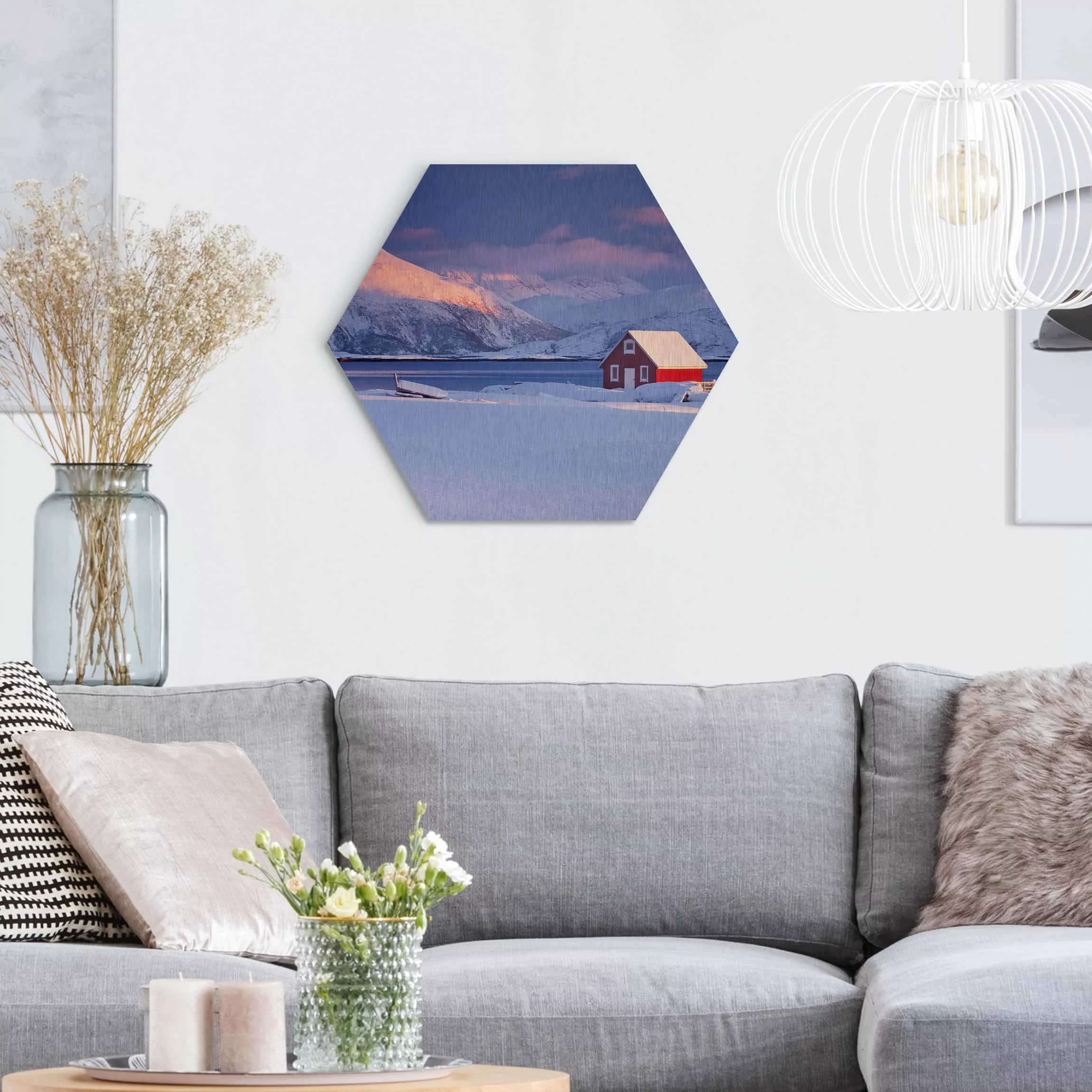 Hexagon-Alu-Dibond Bild Architektur & Skyline Santas House günstig online kaufen