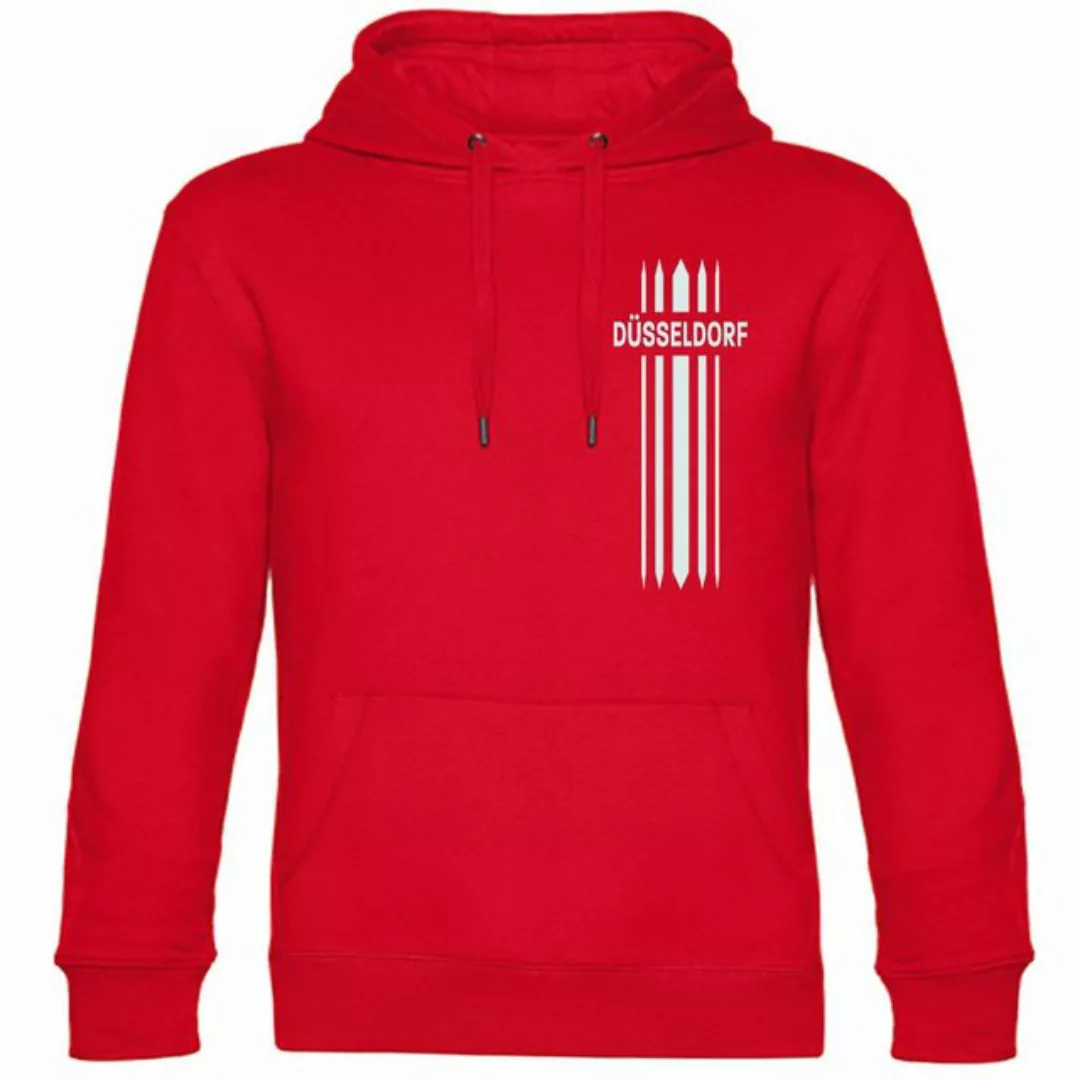 multifanshop Kapuzensweatshirt Düsseldorf - Streifen - Pullover günstig online kaufen