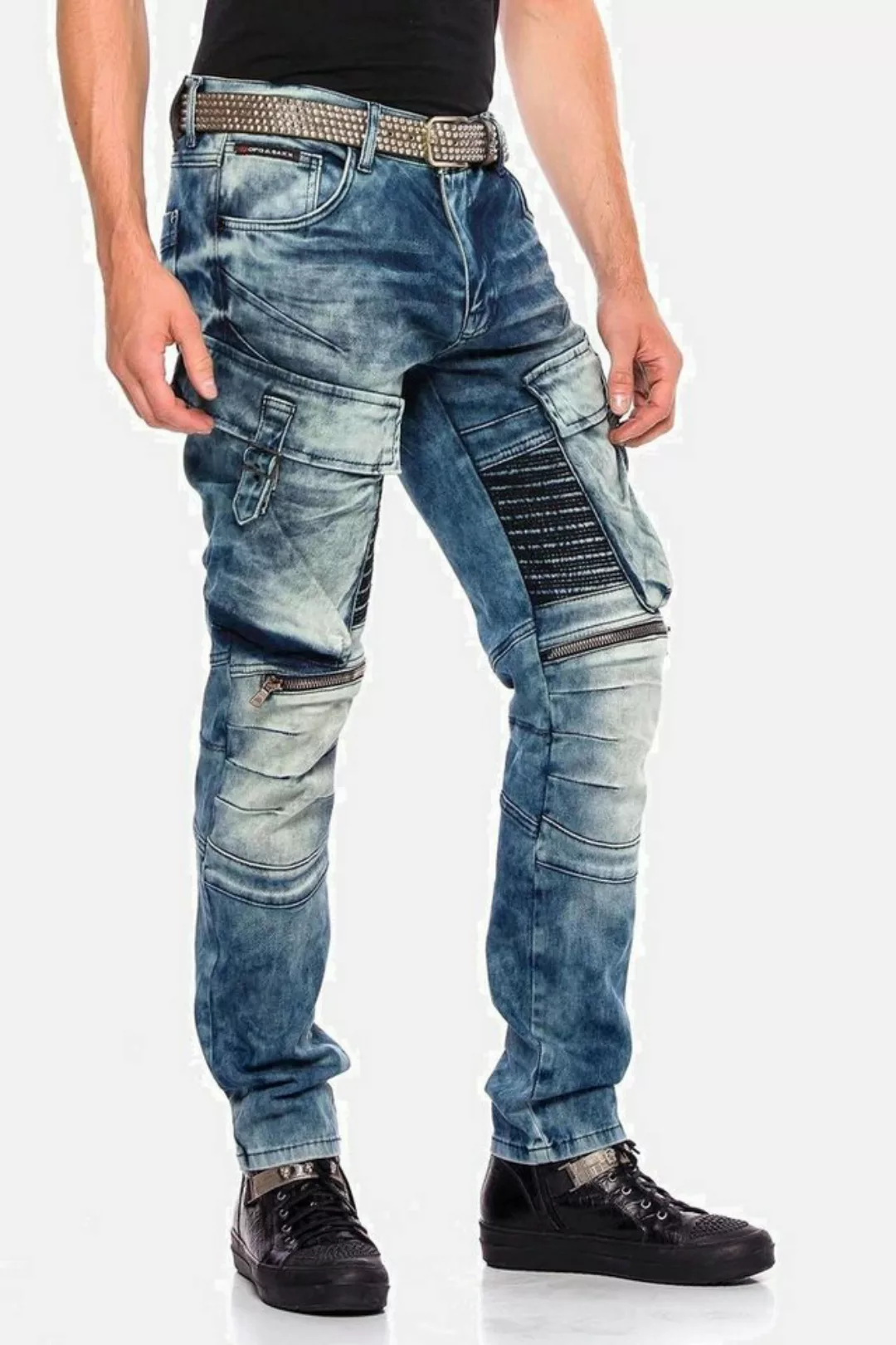 Cipo & Baxx Cargojeans Jeans im Used-Look, CD-523 günstig online kaufen