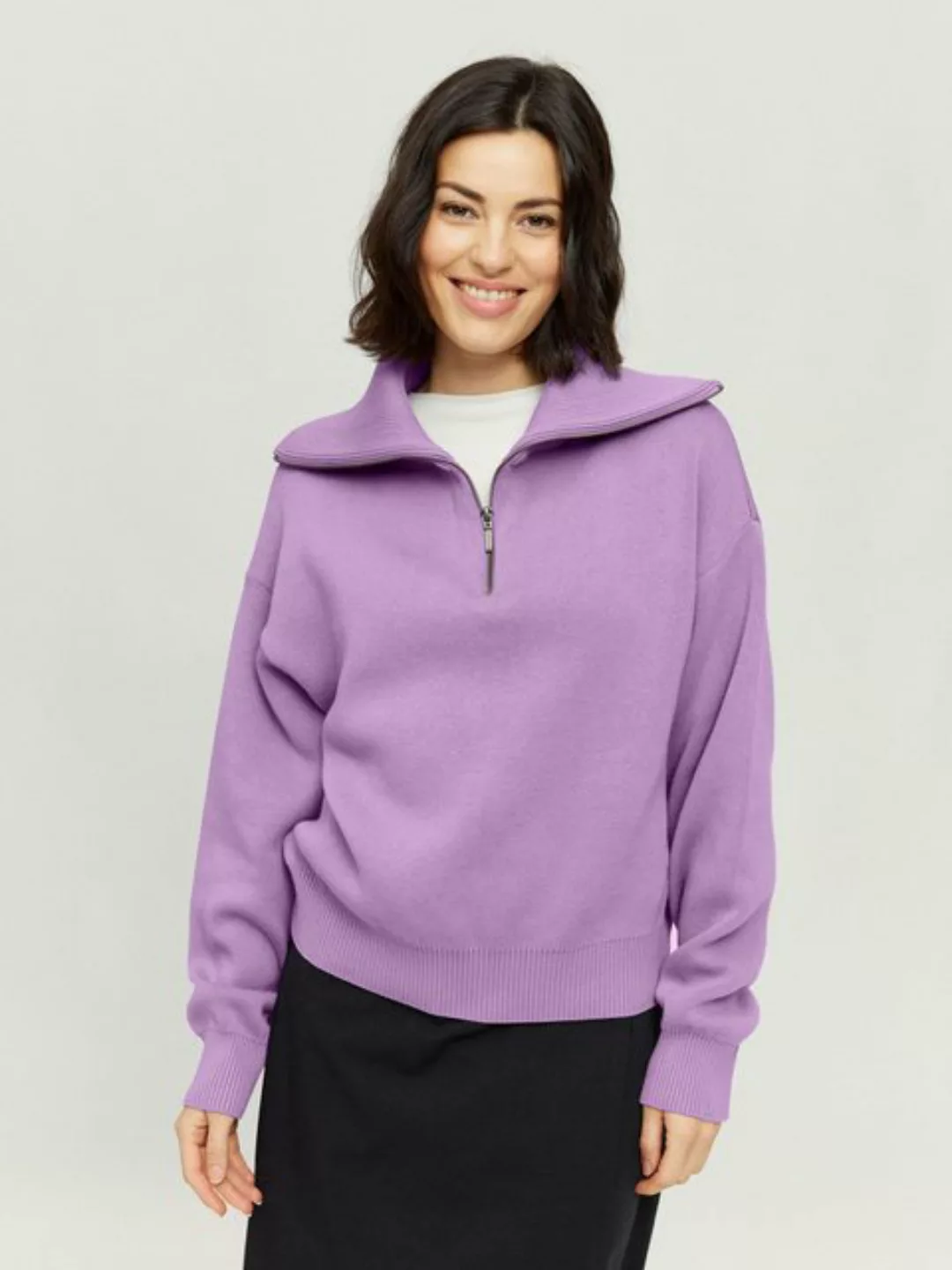 MAZINE Strickpullover Inha Zip Troyer pulli pullover sweatshirt günstig online kaufen