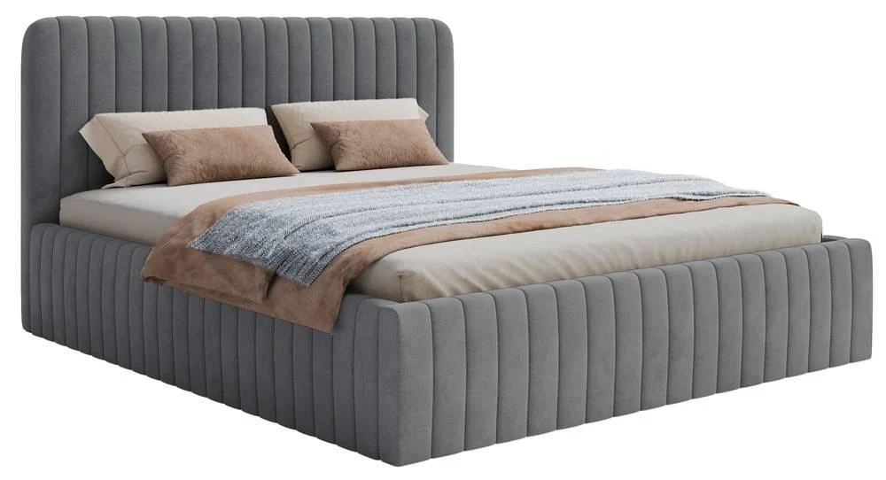 NADUVI Collection | Bettgestell Destro Samt mit Stauraum 160 x 200 günstig online kaufen