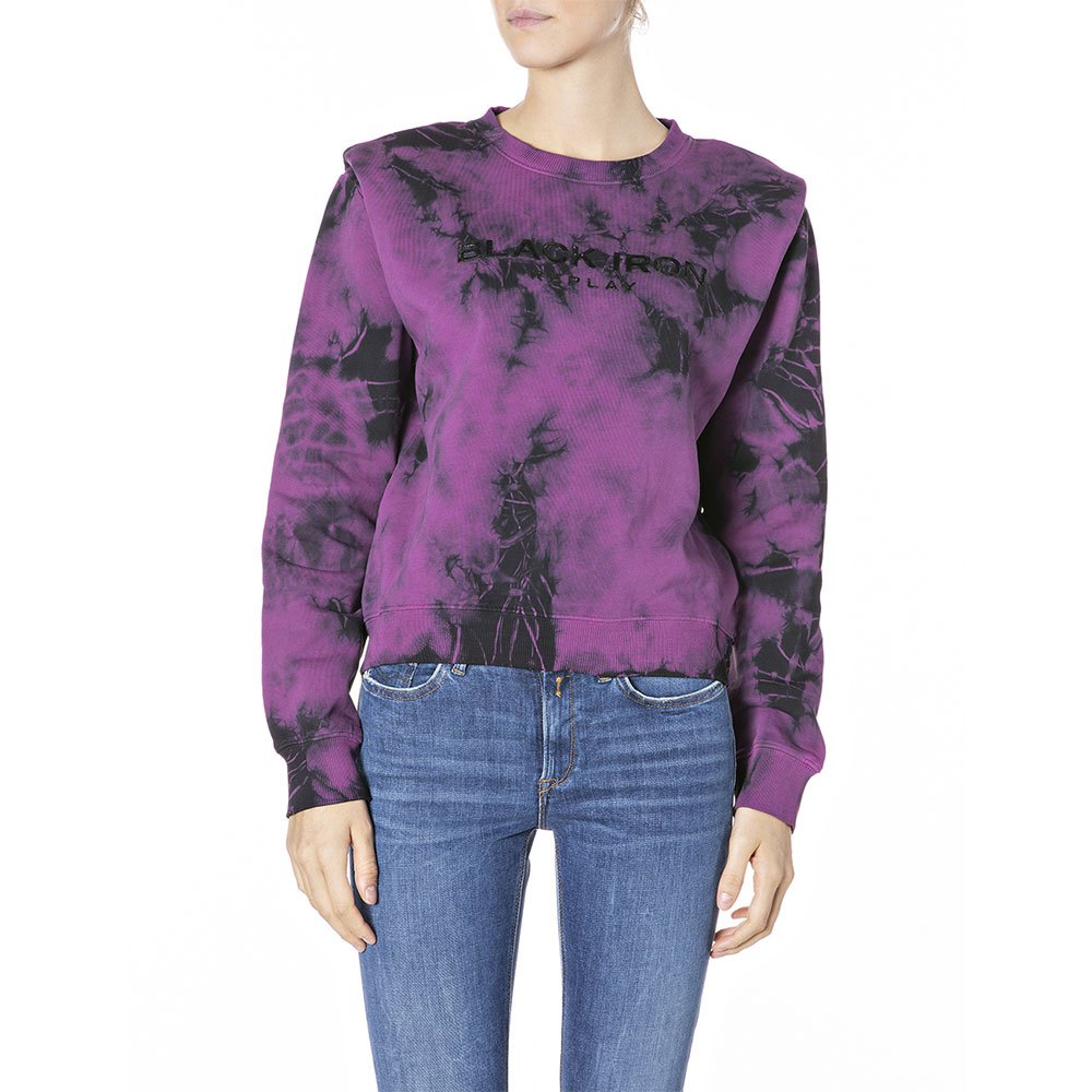 Replay W3606b.000.23190t Pullover 2XS Black / Purple Magenta günstig online kaufen