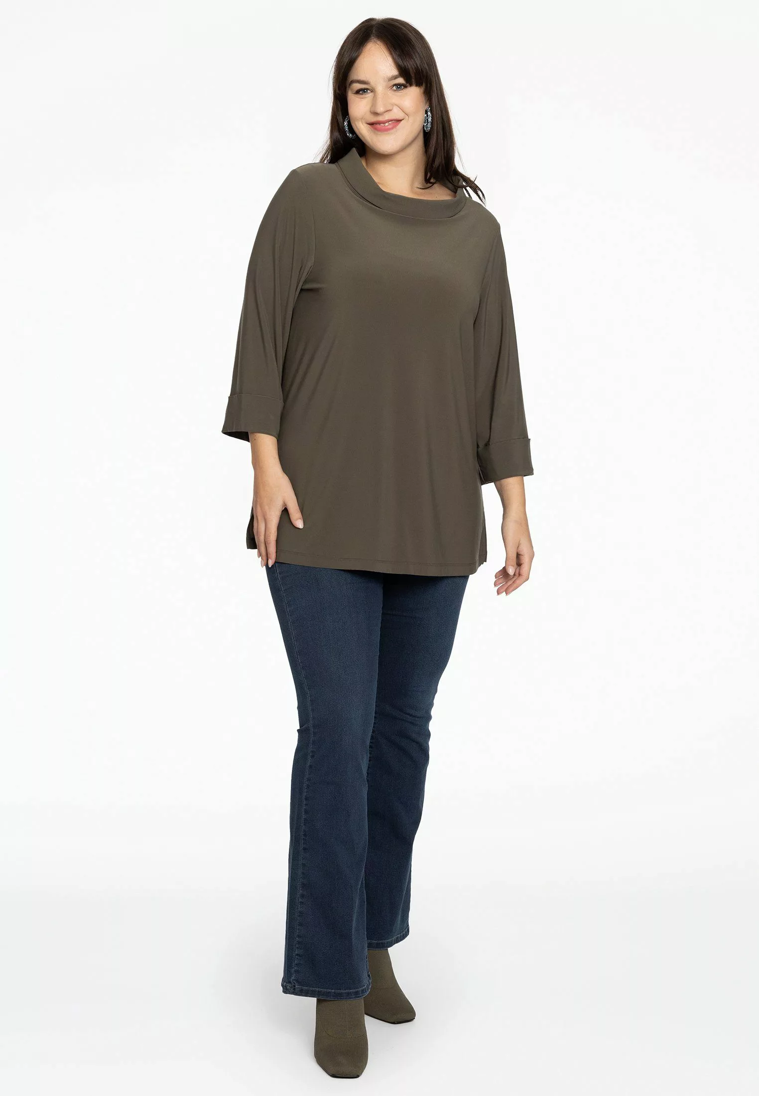 YOEK Langarmshirt Damen Langarmshirt Große Größen günstig online kaufen