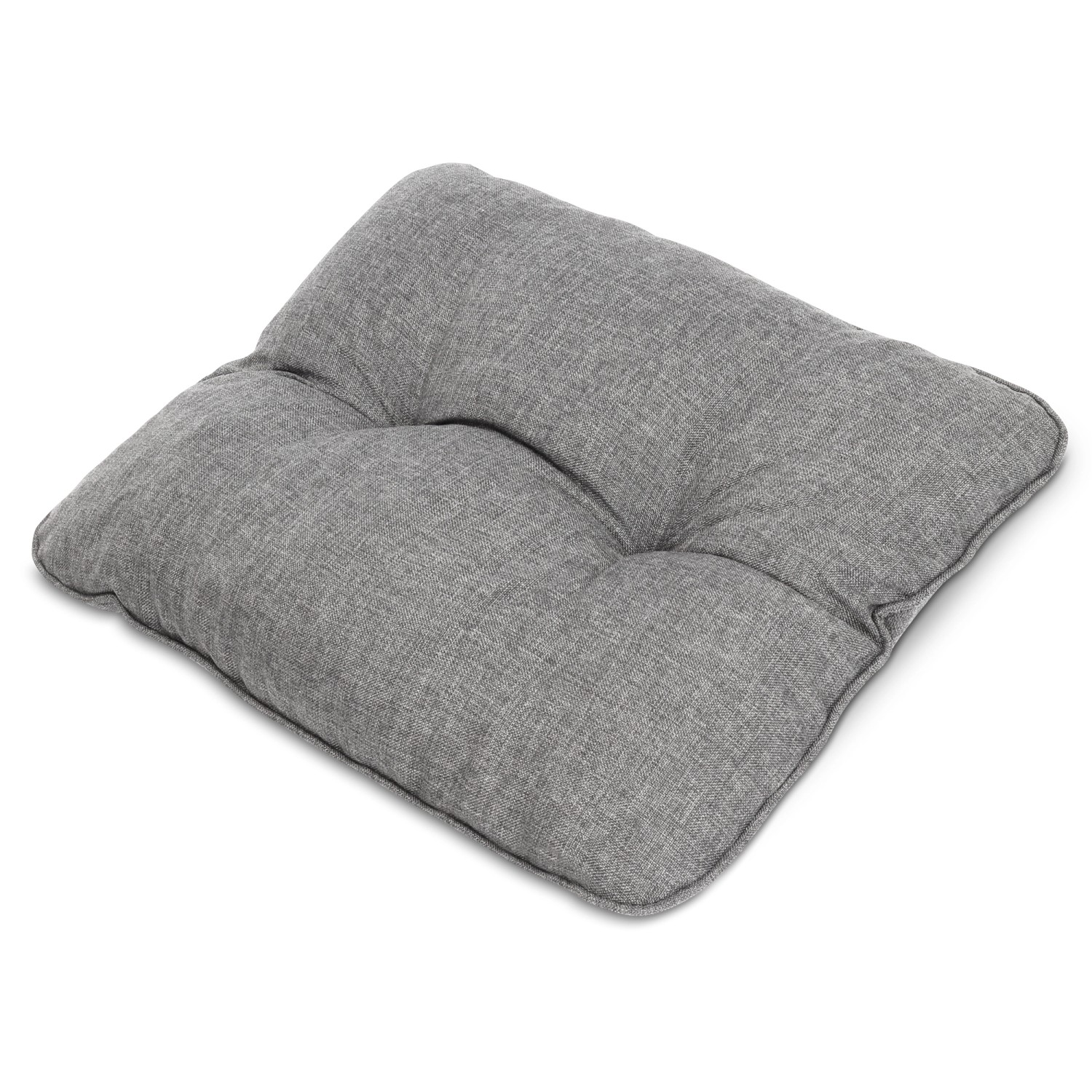 Beautissu Beauflair Loungekissen Outdoor Rücken 60x40x12cm Hellgrau günstig online kaufen