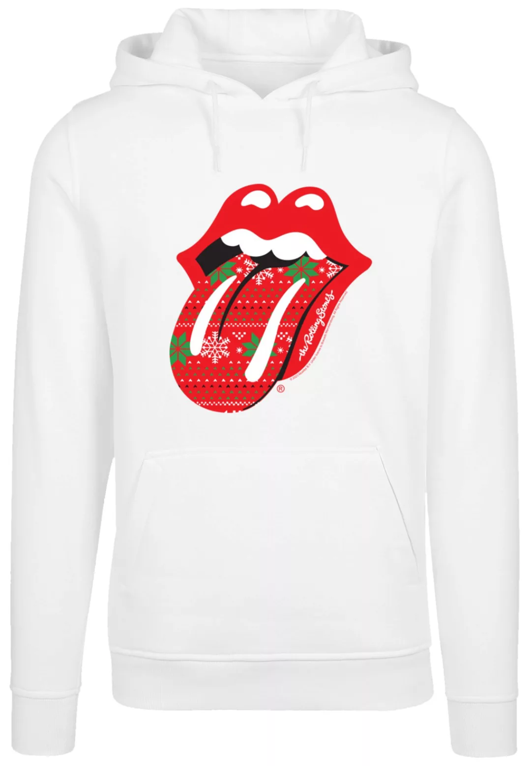 F4NT4STIC Kapuzenpullover "The Rolling Stones Weihnachtsn Christmas Zunge", günstig online kaufen