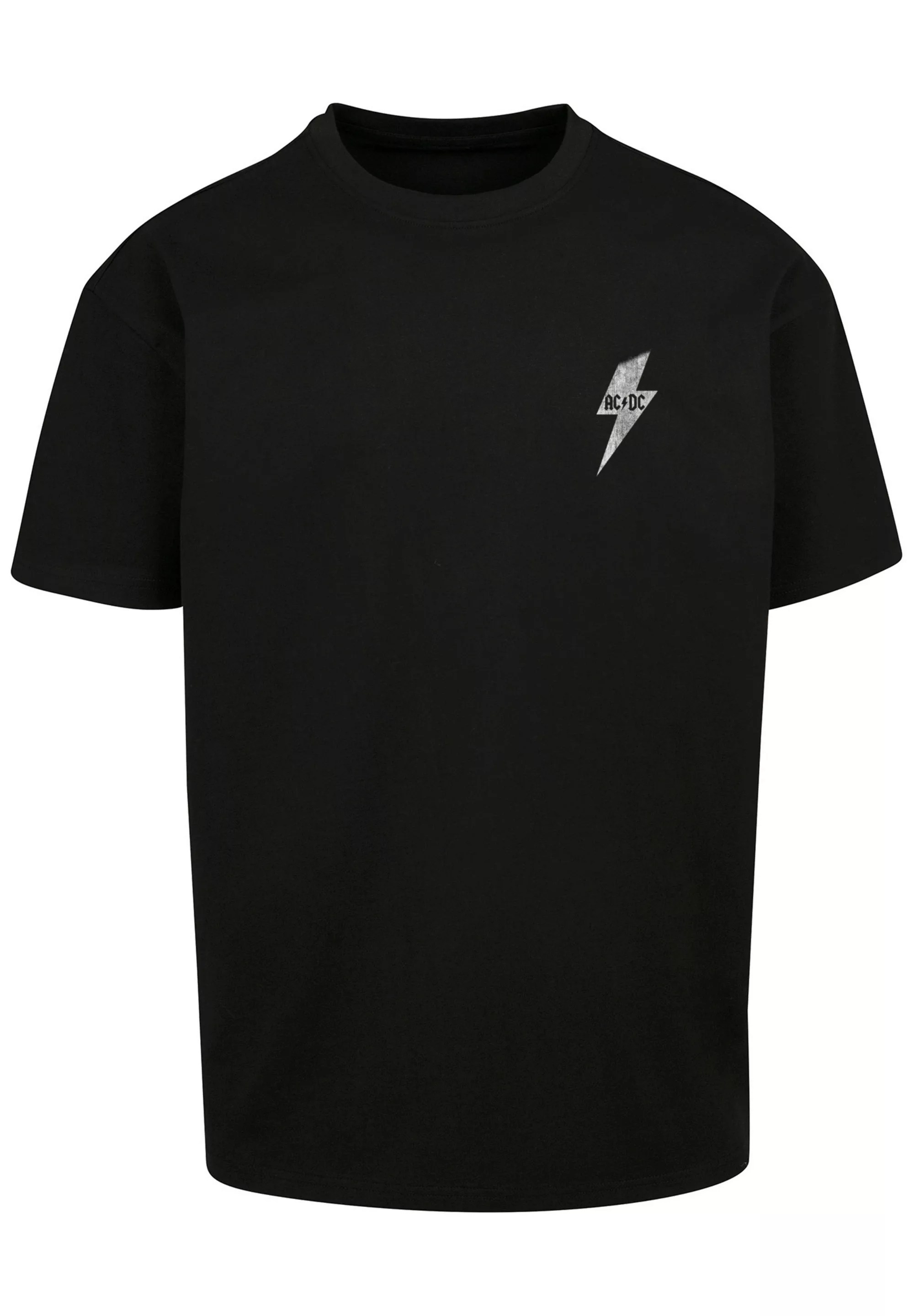 F4NT4STIC T-Shirt "ACDC Rock Band Shirt Lightning Bolt Pocket", Print günstig online kaufen