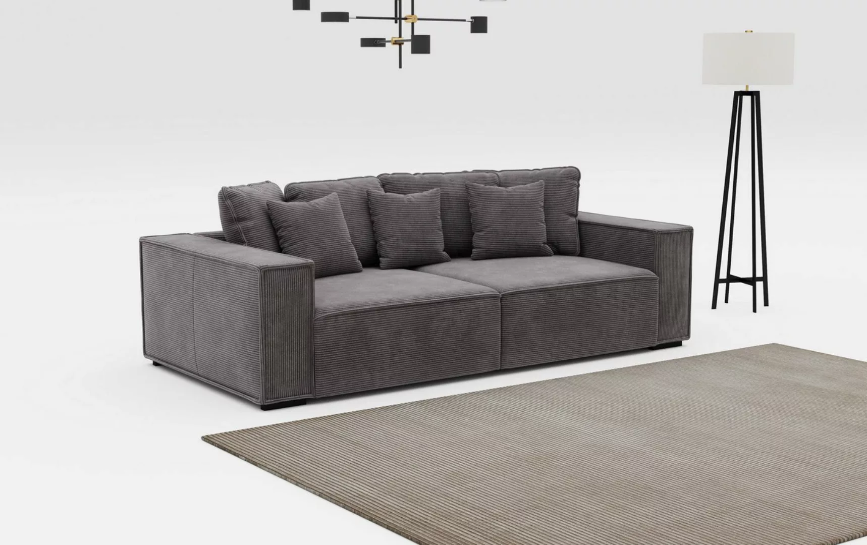 INOSIGN Big-Sofa "Surf", mit 7 Kissen, gemütlicher Sitzkomfort günstig online kaufen