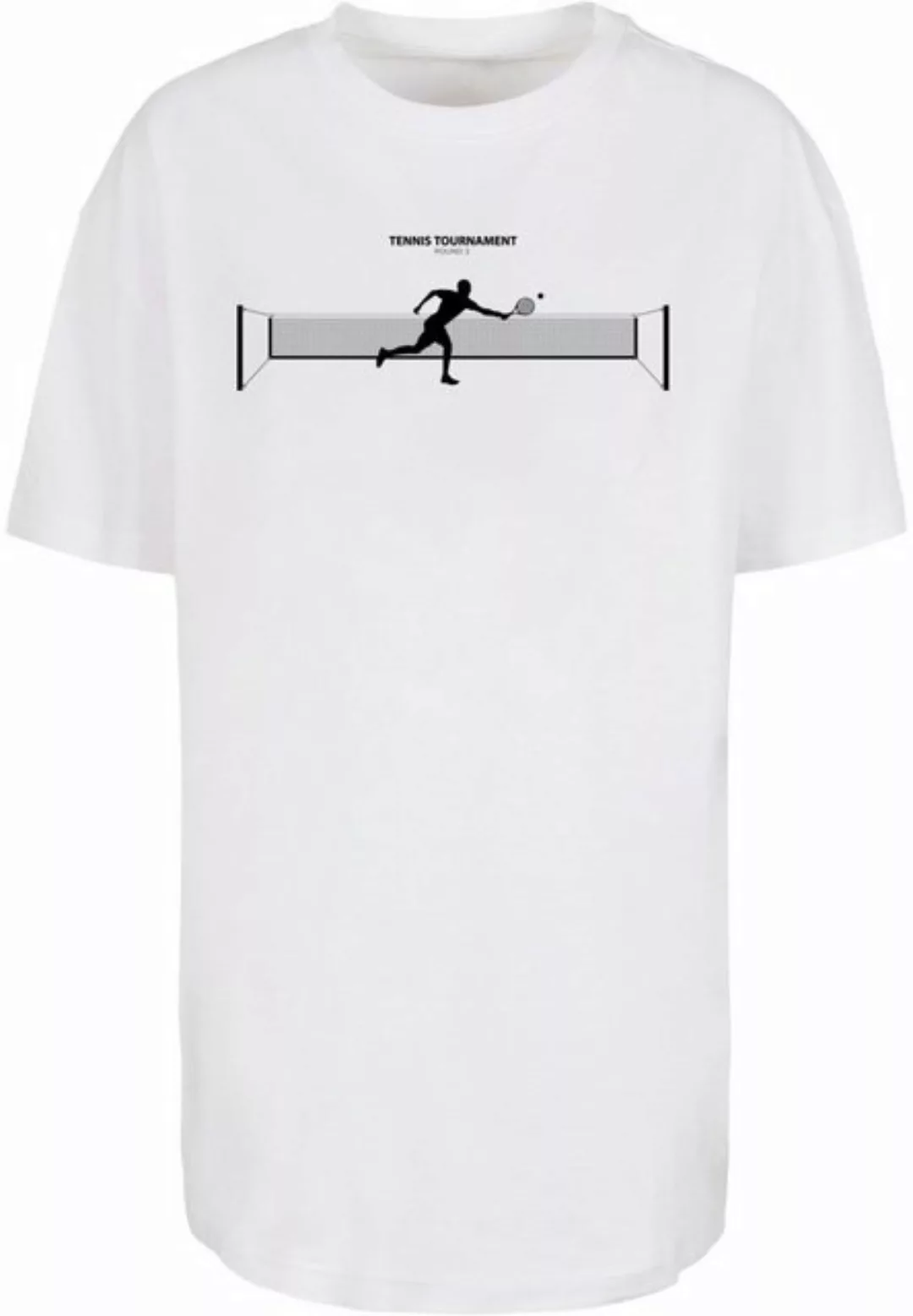 Merchcode T-Shirt Merchcode Damen Ladies Tennis Round 1 Boyfriend Tee (1-tl günstig online kaufen