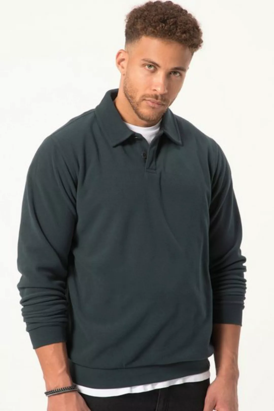 STHUGE Sweatshirt STHUGE Sweatshirt Fleece Polokragen bis 8 XL günstig online kaufen