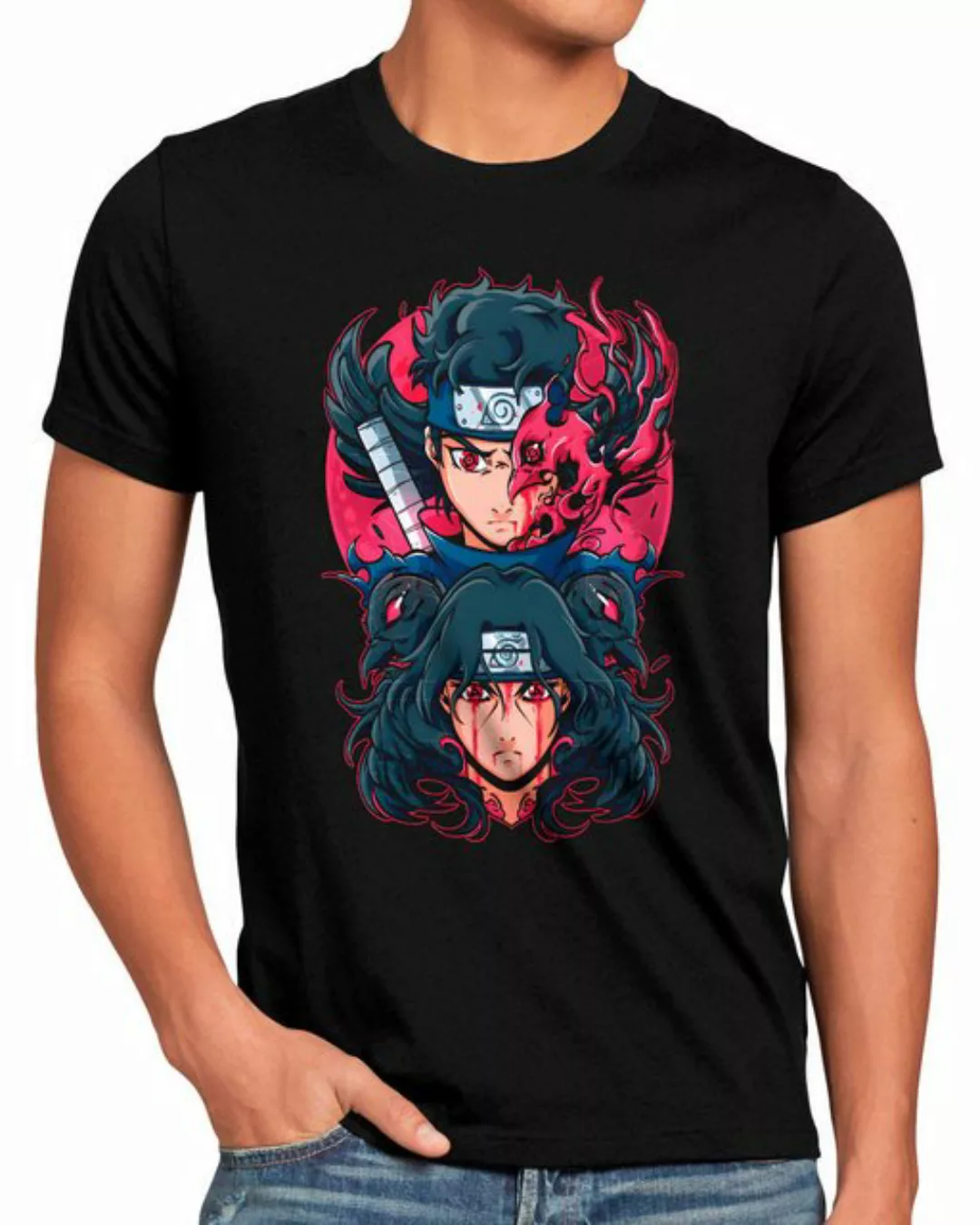 style3 Print-Shirt Herren T-Shirt Uchihas kakashi sasuke shikamaru kage nar günstig online kaufen