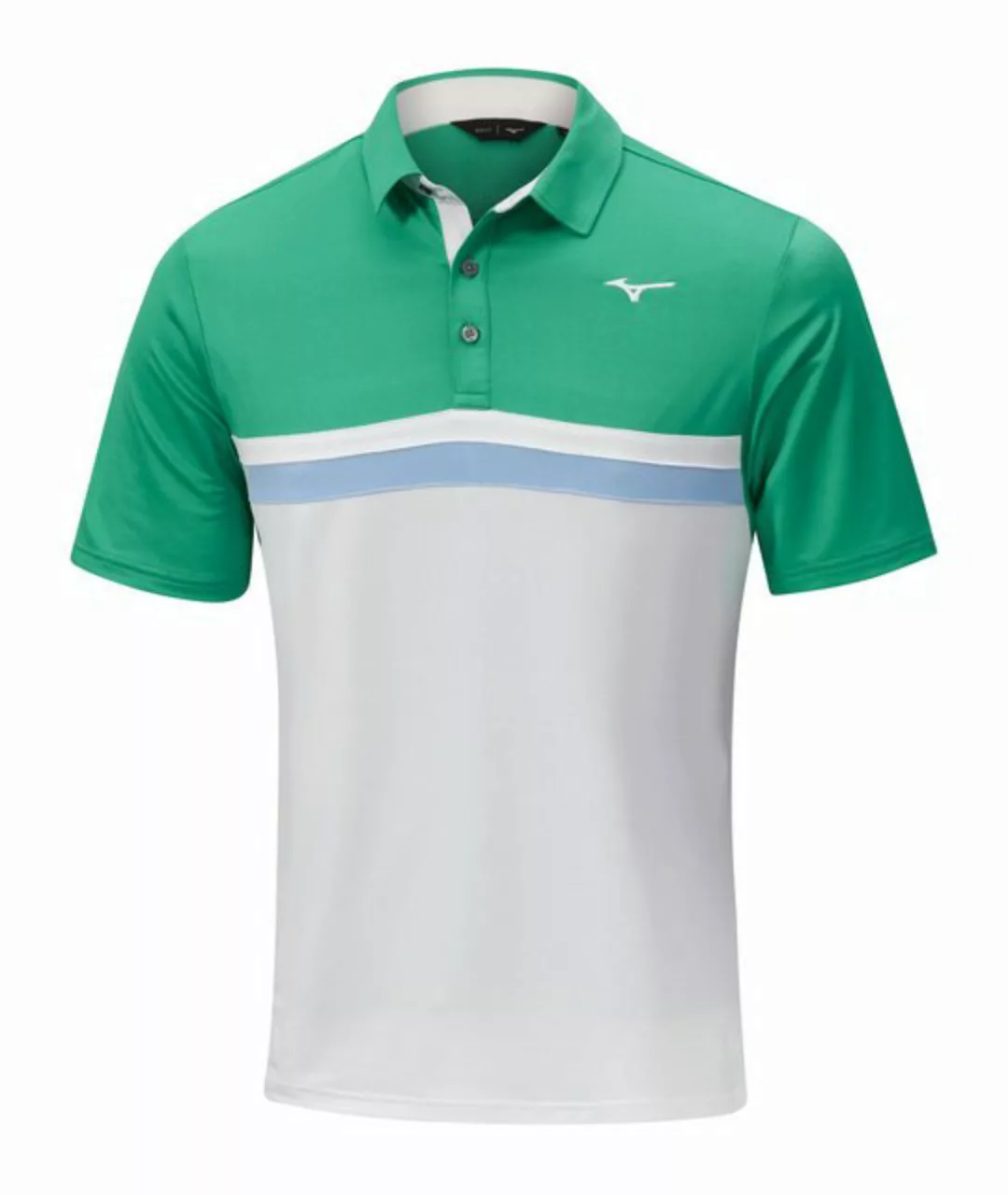 Mizuno Poloshirt Mizuno Golf Polo Quick Dry Horizon Grün-Weiß Herren L günstig online kaufen