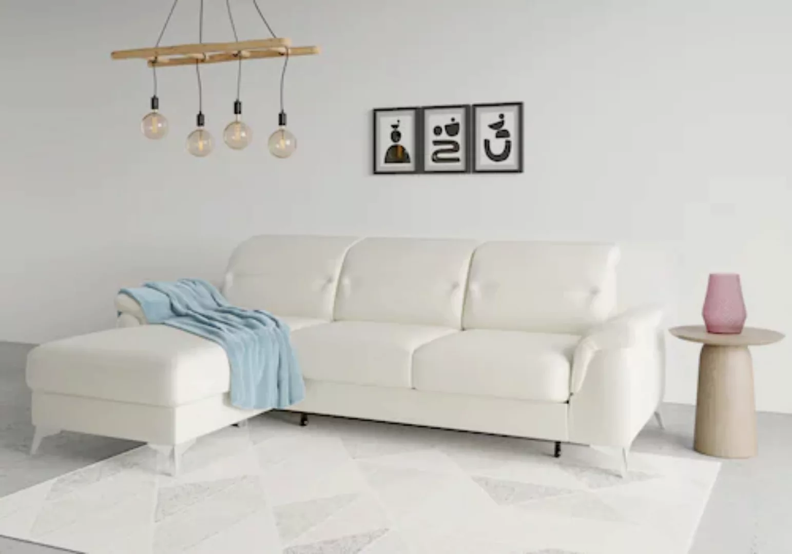sit&more Ecksofa »Sinatra L-Form«, mit Recamiere, optinal mit Kopfteilverst günstig online kaufen