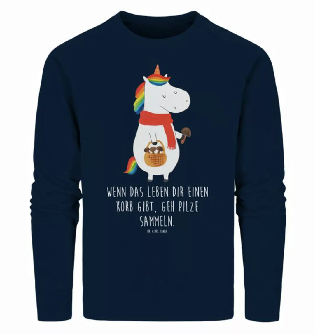 Mr. & Mrs. Panda Longpullover Größe M Einhorn Pilz - French Navy - Geschenk günstig online kaufen