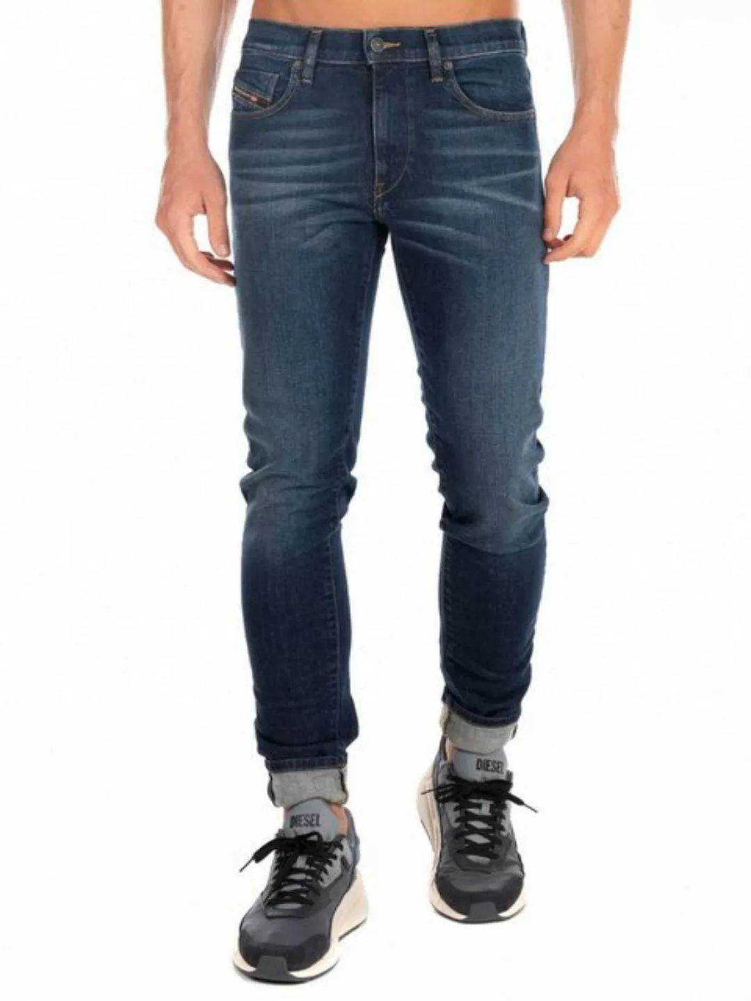 Diesel Slim-fit-Jeans Stretch Hose Dunkel Blau - D-Strukt 009HN günstig online kaufen