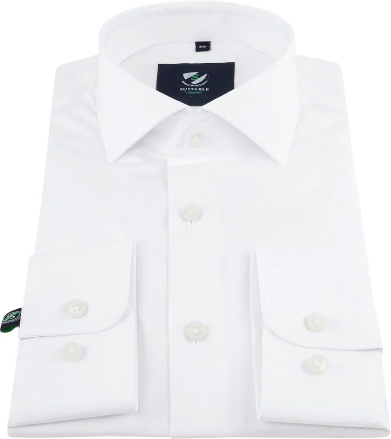 Suitable Respect Hemd Weiß - Größe 43 günstig online kaufen