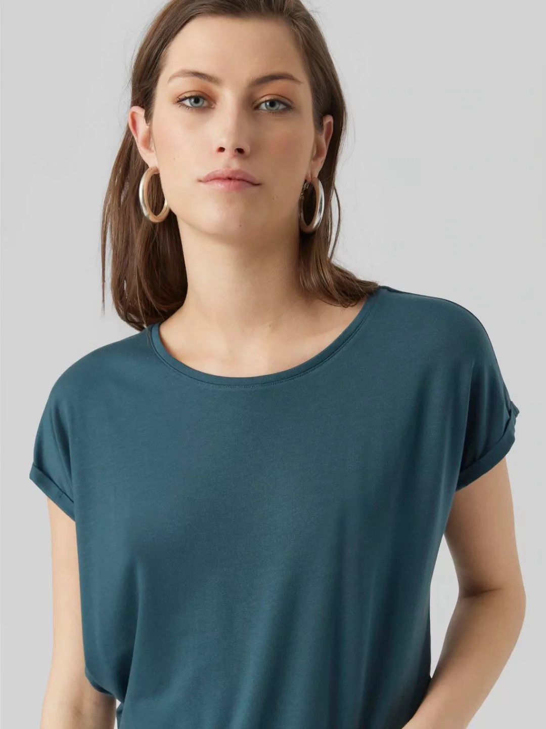 Vero Moda Rundhalsshirt VMAVA PLAIN SS TOP GAJRS NOOS günstig online kaufen