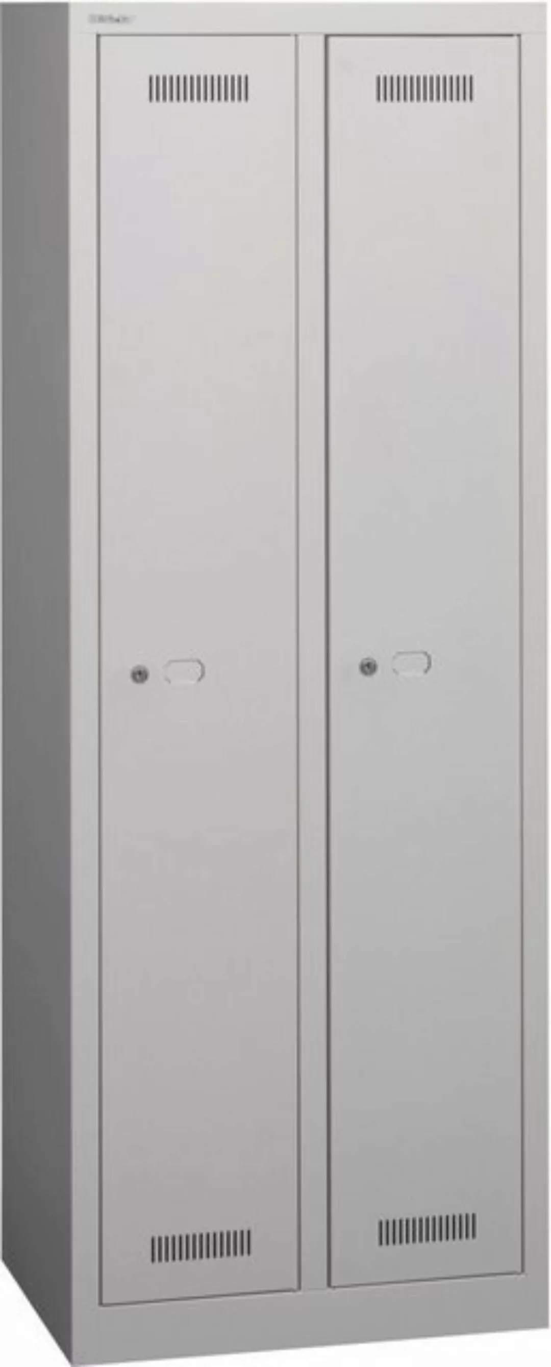 Bisley Garderobenschrank Garderobenschrank Monobloc 2 Abteile einstöckig li günstig online kaufen