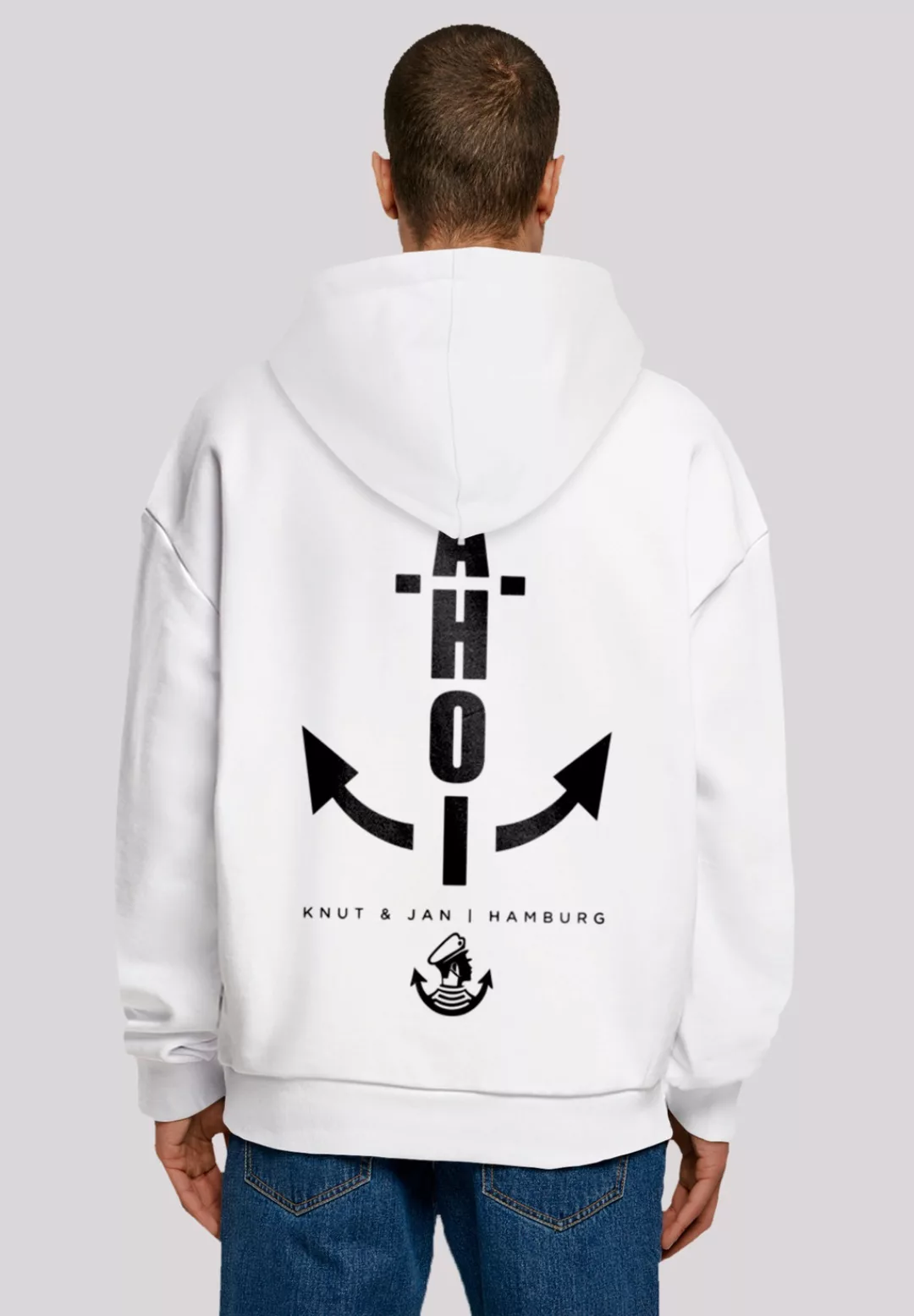 F4NT4STIC Kapuzenpullover "Hoodie Seglerfahnen Knut & Jan Hamburg" günstig online kaufen