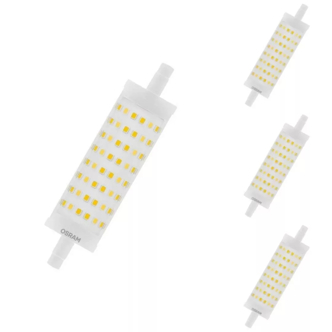 Osram LED Lampe ersetzt 125W R7S Röhre - R7S-118 in Weiß 16W 2000lm 2700K 4 günstig online kaufen