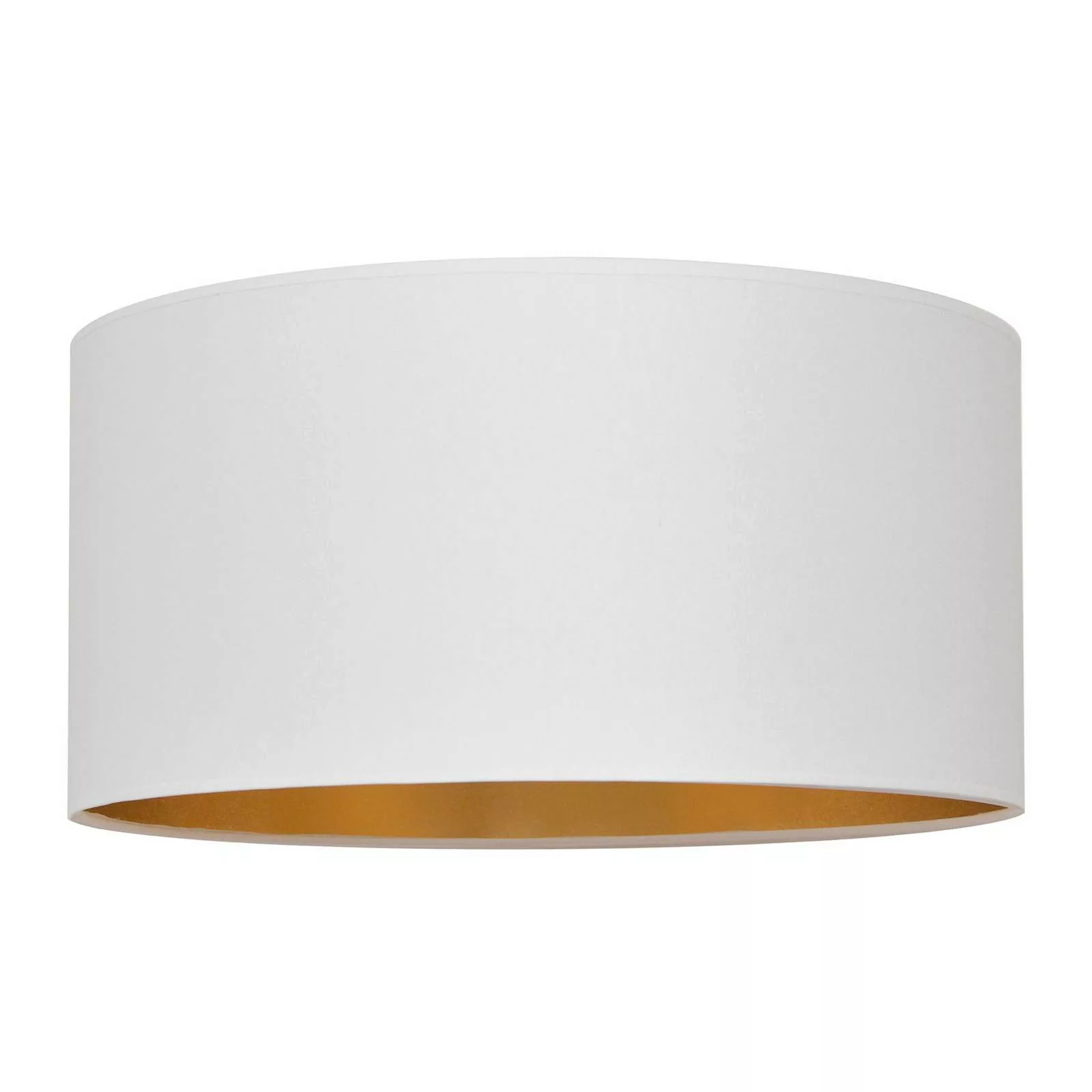 Lampenschirm Alba, Ø 40 cm, E27, weiß/gold günstig online kaufen
