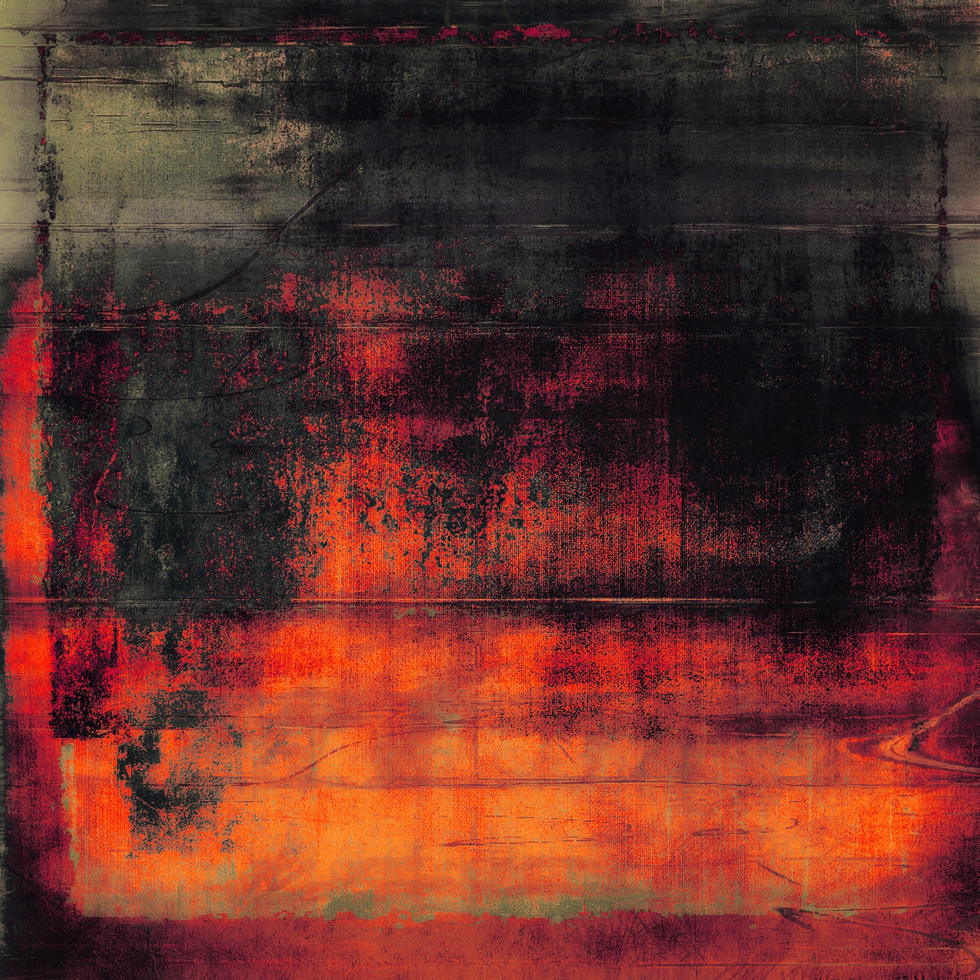 queence Leinwandbild "The Dark", Abstrakt, (1 St.), Akustikbild mit sehr gu günstig online kaufen