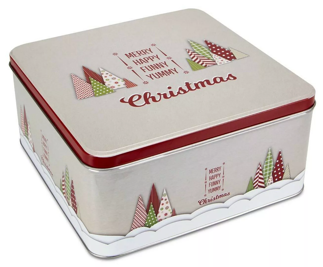 Städter Gebäckdose Yummy Christmas Keksdose Quadratisch Plätzchendose 21 cm günstig online kaufen