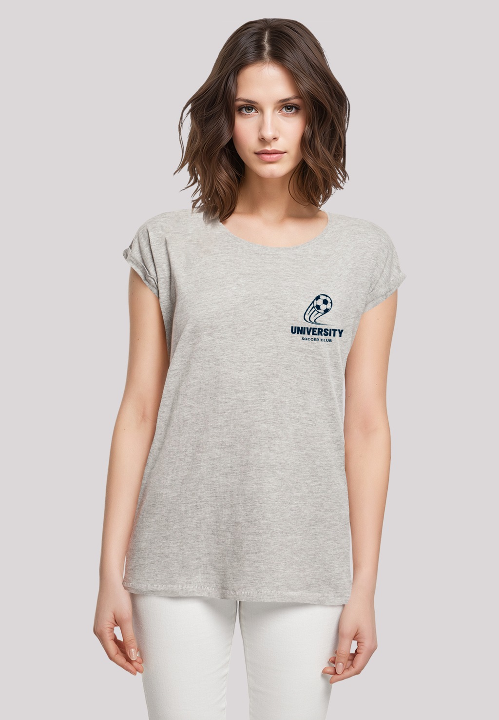 F4NT4STIC T-Shirt "University Soccer Club Classic Minimalist", Premium Qual günstig online kaufen