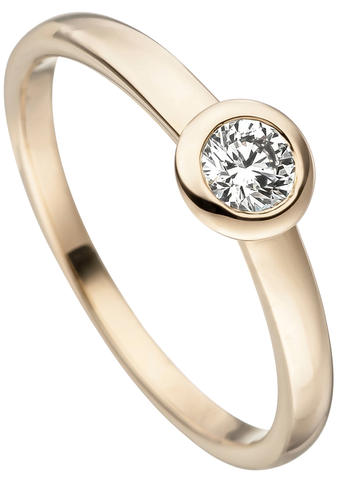 JOBO Diamantring "Ring mit Diamant 0,25 ct.", 585 Gold günstig online kaufen