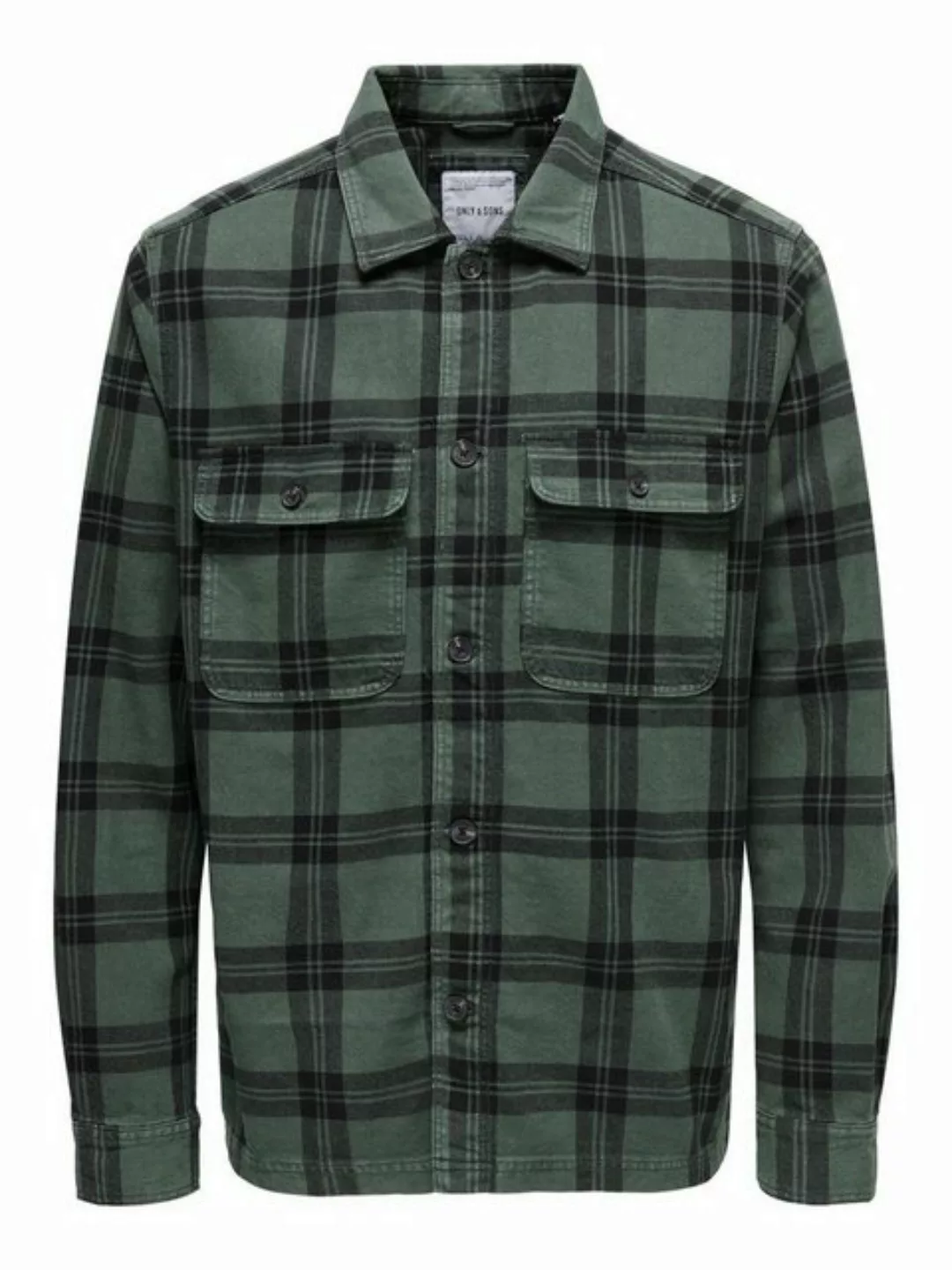 ONLY & SONS Langarmhemd ONSOLIVER TWILL OVERDYE OVERSHIRT BF günstig online kaufen