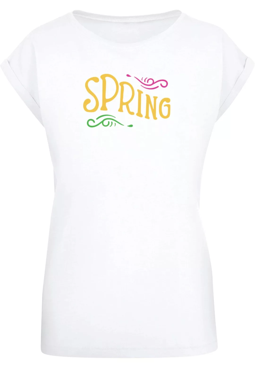 Merchcode T-Shirt "Merchcode Damen Ladies Spring text - Extended Shoulder T günstig online kaufen