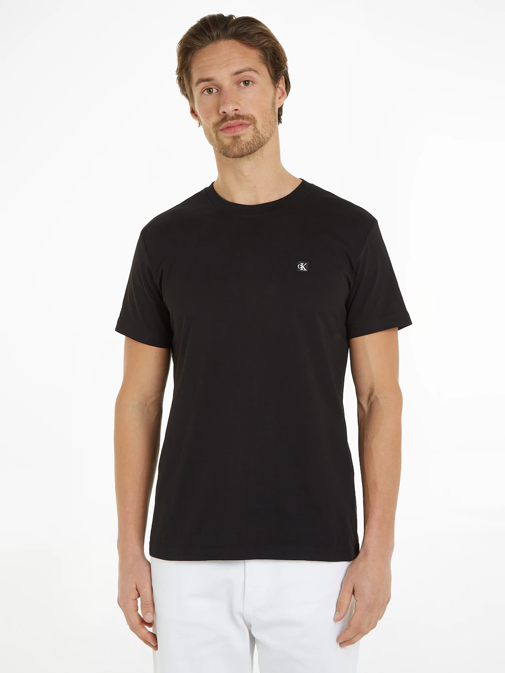 Calvin Klein Jeans T-Shirt CK EMBRO BADGE TEE mit Logopatch günstig online kaufen