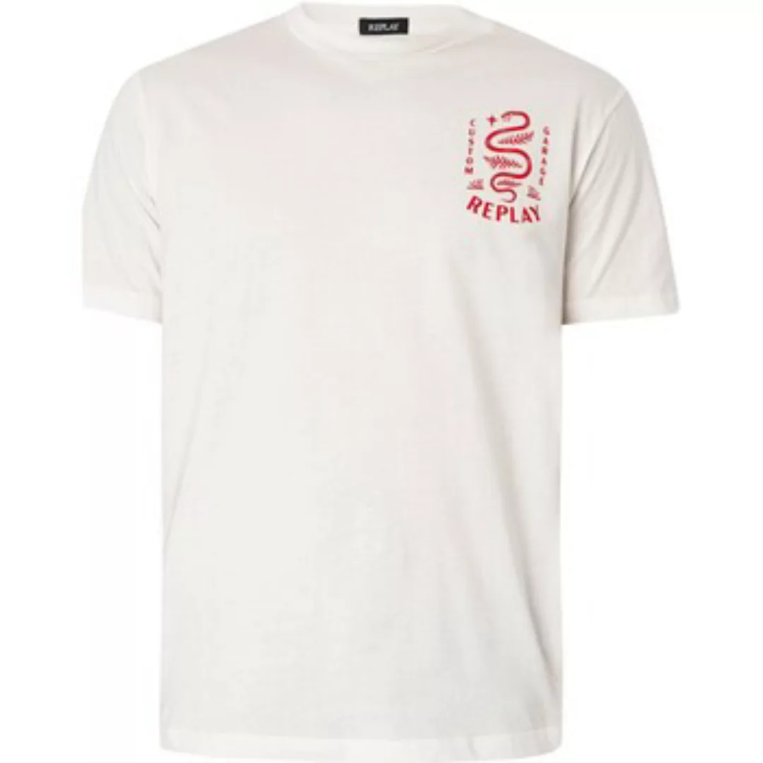 Replay  T-Shirt T-Shirt mit grafischem Logo auf der Rückseite günstig online kaufen