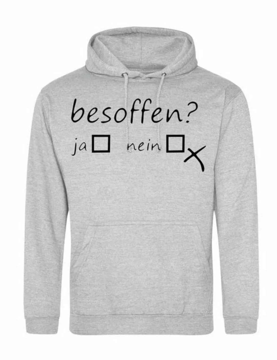 Youth Designz Kapuzenpullover Herren Hoodie Pullover "Besoffen Ja Nein?" Fu günstig online kaufen