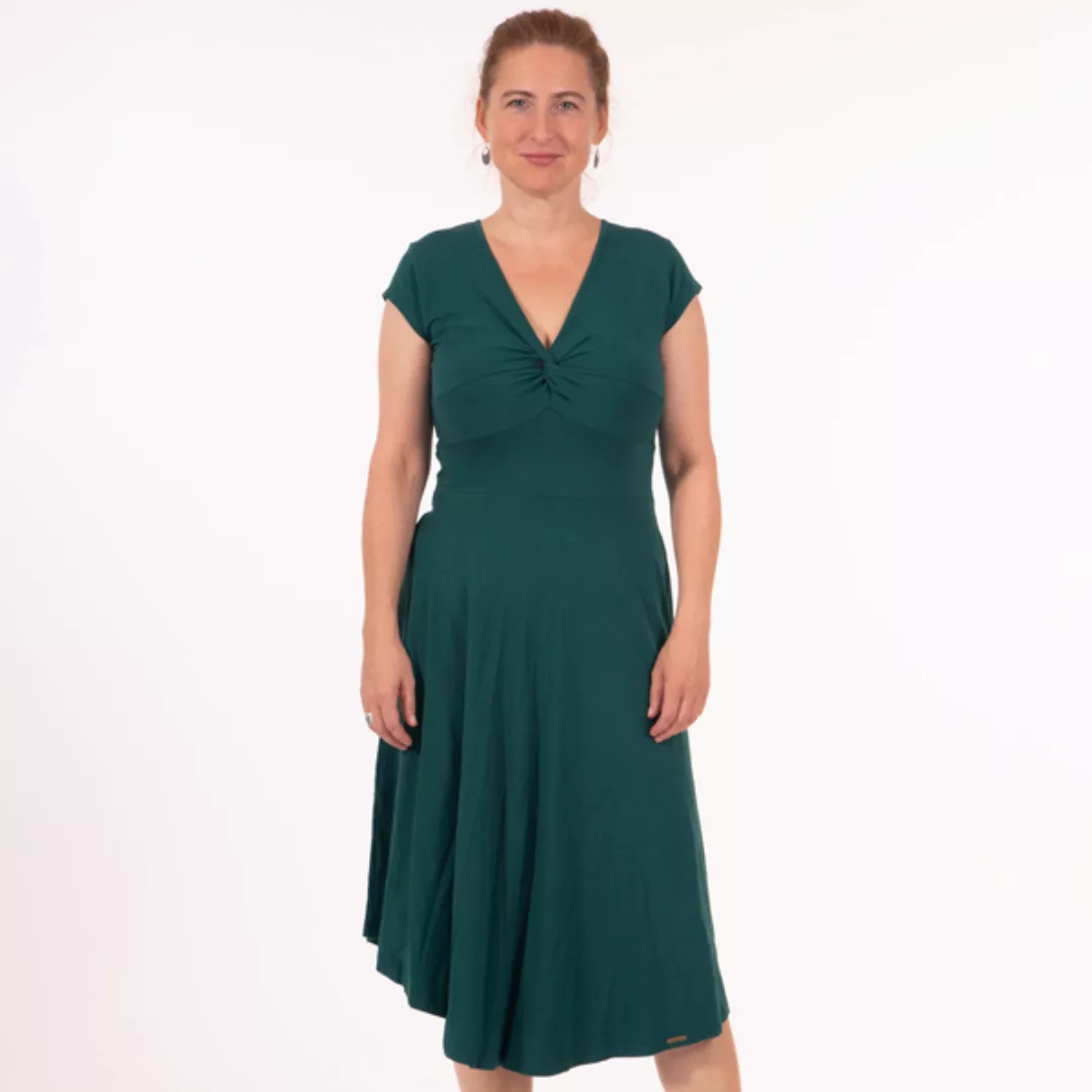 Damen Kleid Aus Baumwolle Bio Jersey (Gots) "Dorentina" günstig online kaufen