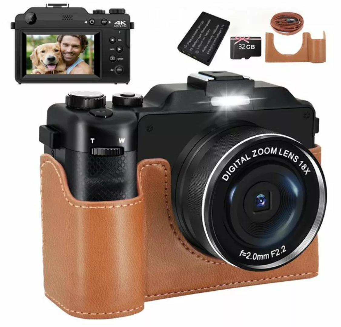 HT Kompaktkamera (inkl. Digitalkamera doppelt 48MP, 4K-Video, 18x Zoom, Ant günstig online kaufen