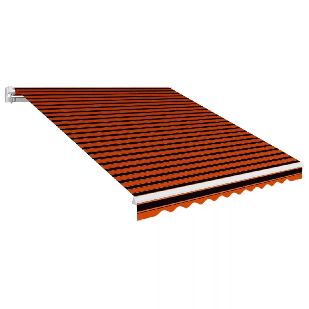Markisenbespannung Canvas Orange & Braun 350 X 250 Cm günstig online kaufen