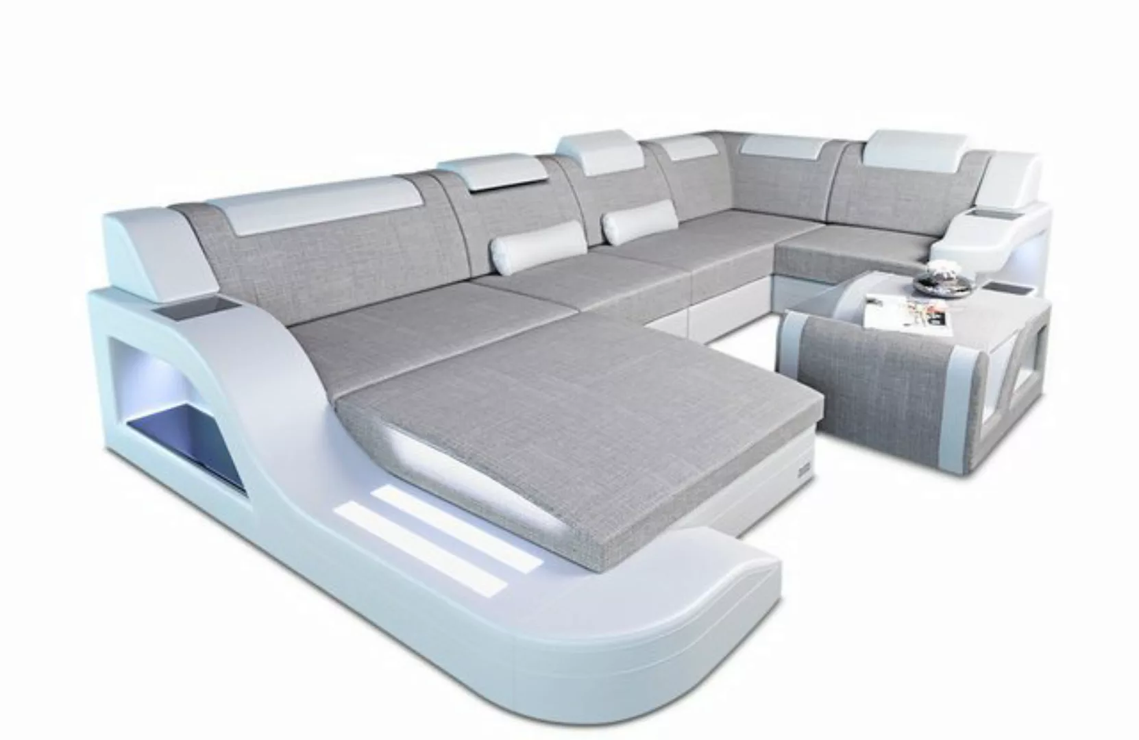 Sofa Dreams Wohnlandschaft Stoffsofa Couch Stoff Polstersofa Palermo U Form günstig online kaufen